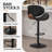 Jaquela Bentwood Swivel Adjustable Height Bar Stool(Set of 2)-2054026089
