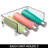 mDesign Plastic Free-Standing Stacking 3 Bottle Storage Rack