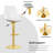 Modern Bar Stools Set Of 2, Adjustable Counter Height Bar Stools With Back For Kitchen & Bar-1427964161