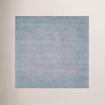 Dolma Gray Aqua Hand-Loomed Wool Rug