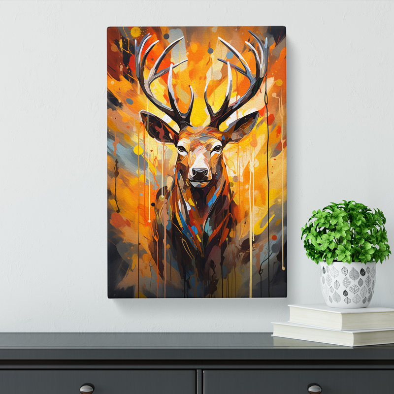 Deer Abstract No.2 - Print, 76cm H x 50cm W x 3cm D