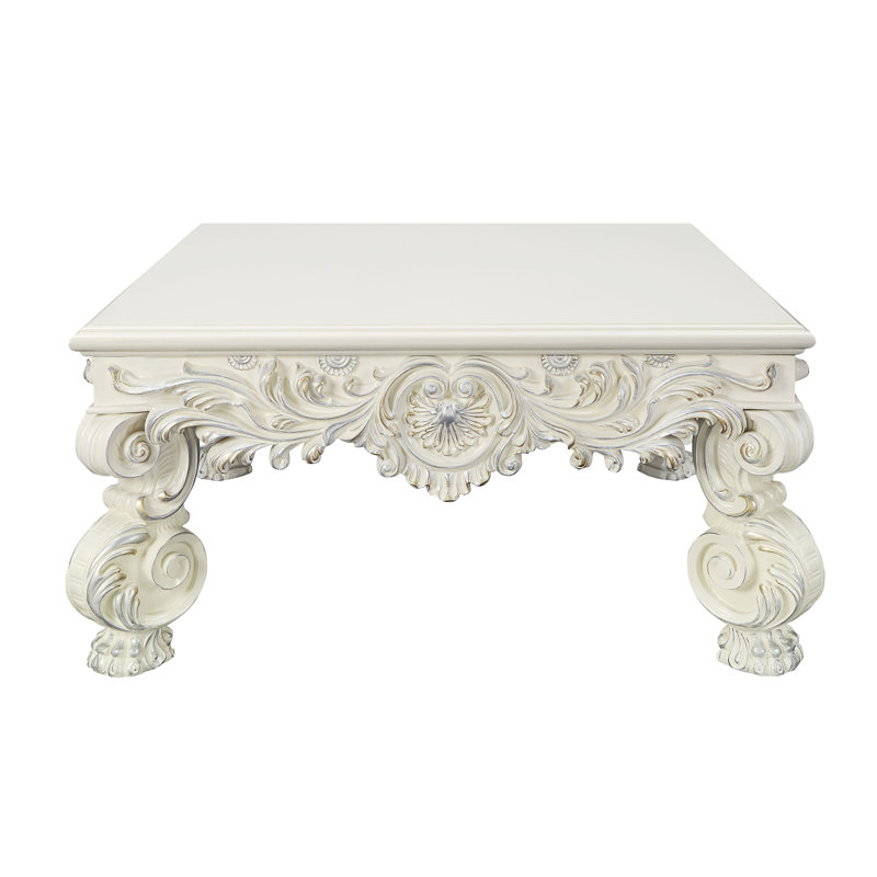 Adara Antique White Finish Coffee Table