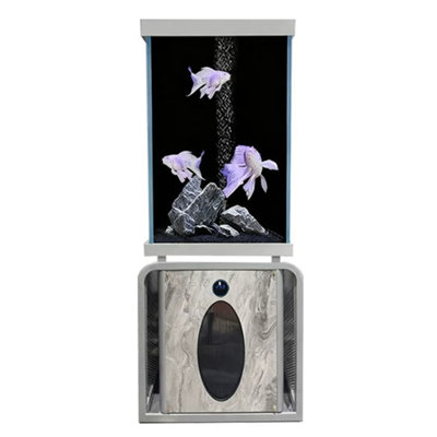 Aquarium carré en verre de luxe avec armoire inférieure