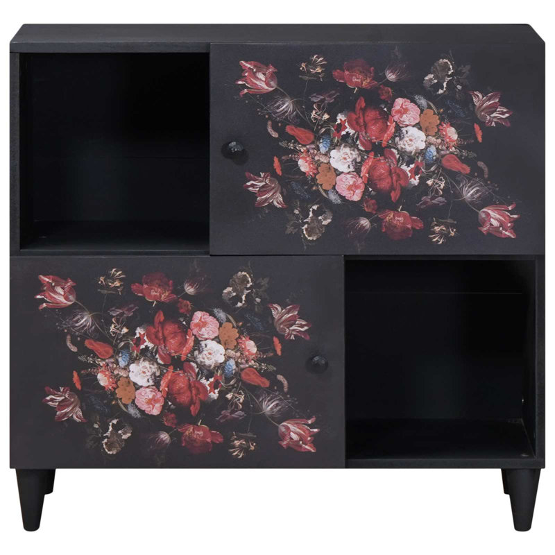 Solid Wood Rectangle Accent Cabinet
