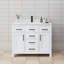 Meuble-lavabo simple autoportant de 42 po avec plateau en marbre Beckett-61131900-52605367-52605364