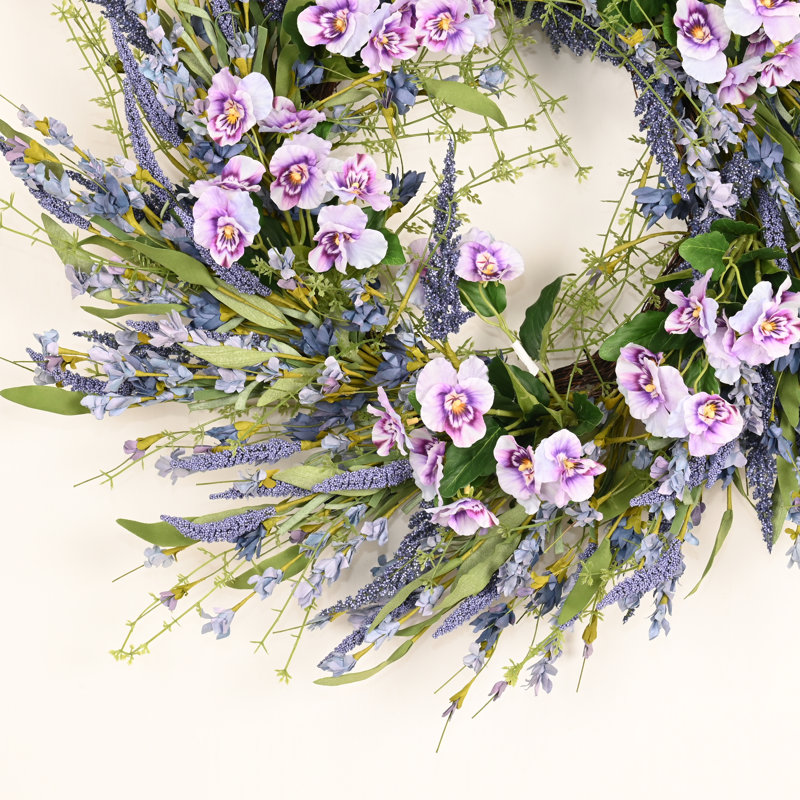 Couronne de porte 22 po, Mauve