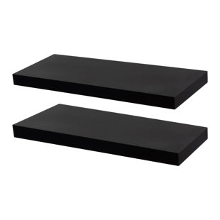 Harbour Housewares - Modern Floating Wall Shelves (Set of 2)