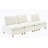Minimalist Three-Seater Flannel Sofa With Storage And Adjustable Backrest For Living Rooms And Balconies
