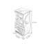 Commode à tiroir peinte en forme de vase