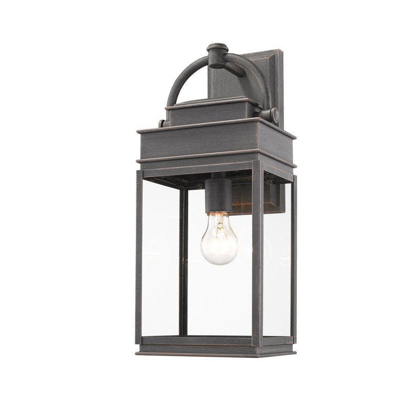 Fulton Wall Light, 19.5" H x 8" W x 7" D, Black