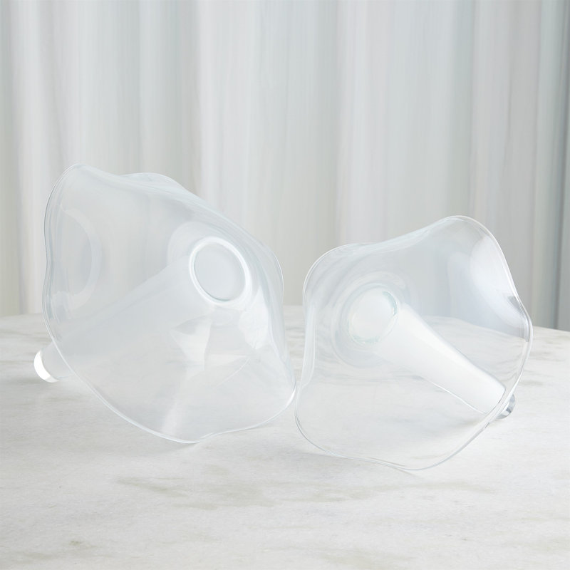 Andromeda Handmade Glass Table Vase, 12" H x 12.5" W x 12.5" D