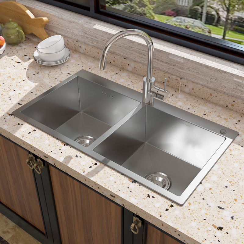 MEJE 31.5-Inch 304 Stainless Steel Kitchen Sink, The MEJE kitchen sink series have a fresh.