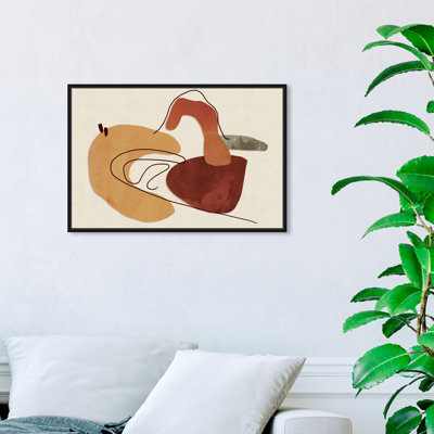 Abstrait désert délicat, blanc moderne et contemporain - impression