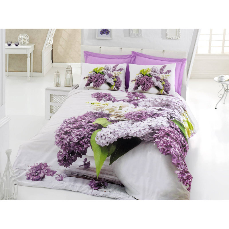 Ensemble de housse de couette 100% coton 4 pièces Shepardson