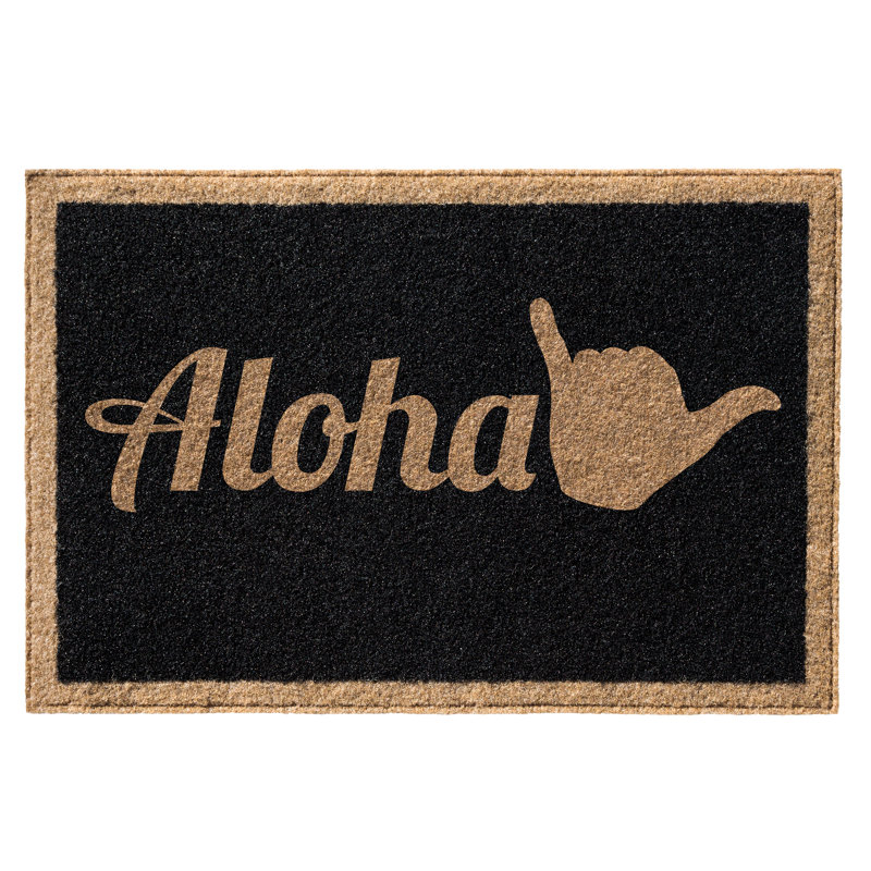 Tapis d'entrée antidérapant Stubbs 60 x 36, Noir, L 36 po x L 60 po