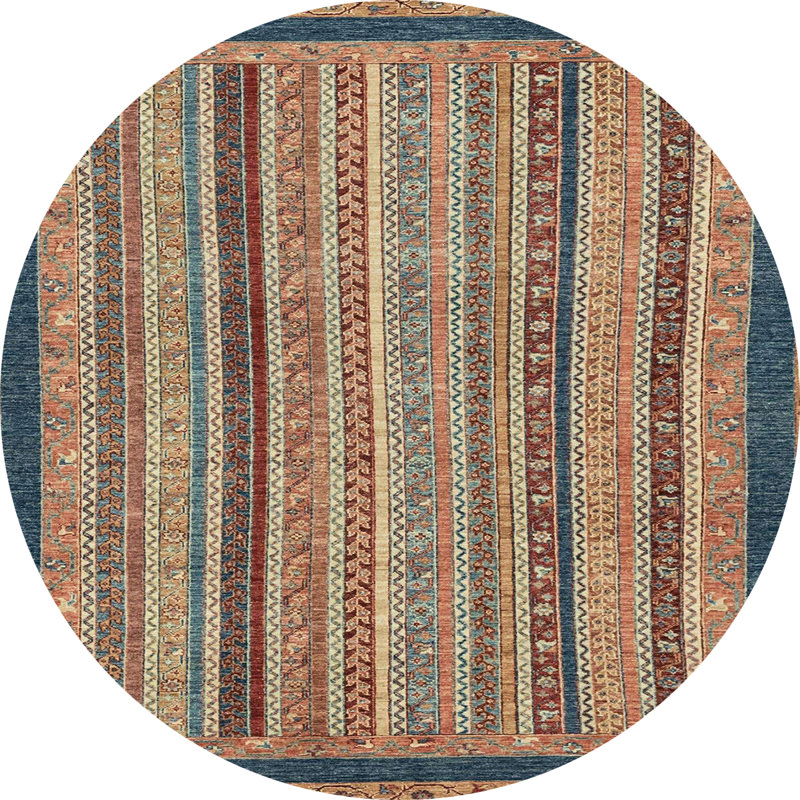 Abstract Indoor Rug, Round 8'
