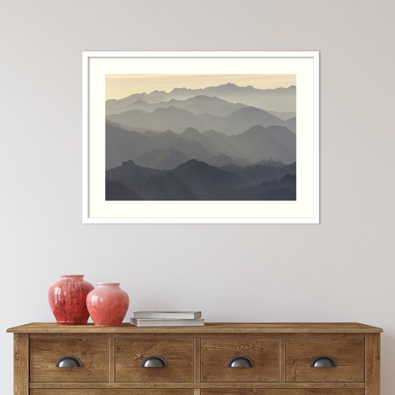 Santa Monica Mountains par Rob Sheppard Danita Delimont - photographie de cadre, H 24 po x l 33 po, Blanc