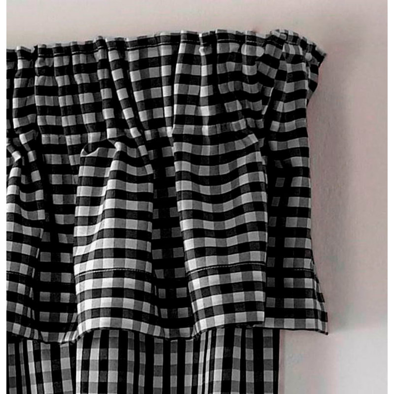 Rosas Curtain Pelmet, Black
