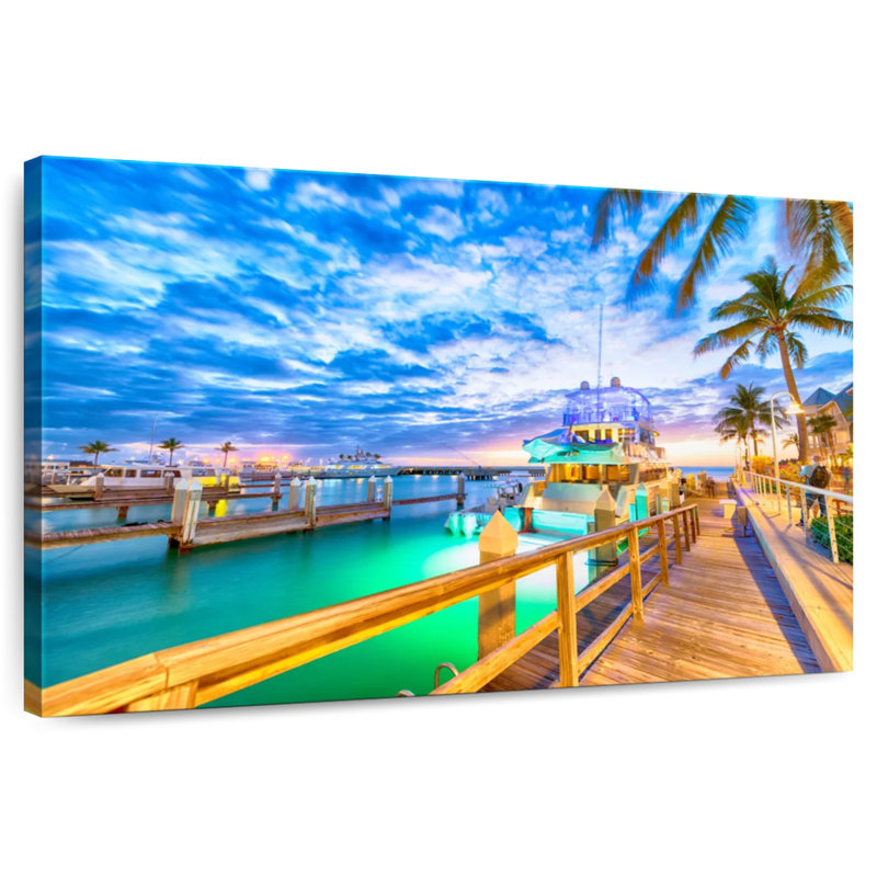 Mehar Key West Bridge Sunset, 16" H x 24" W