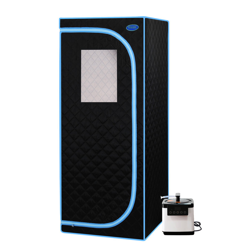 Full Body Spa - 360 Steam Nozzles 14.25 Inch Carton Height Black Binding For Home Use Detoxify & Rejuvenate 12.5 Width