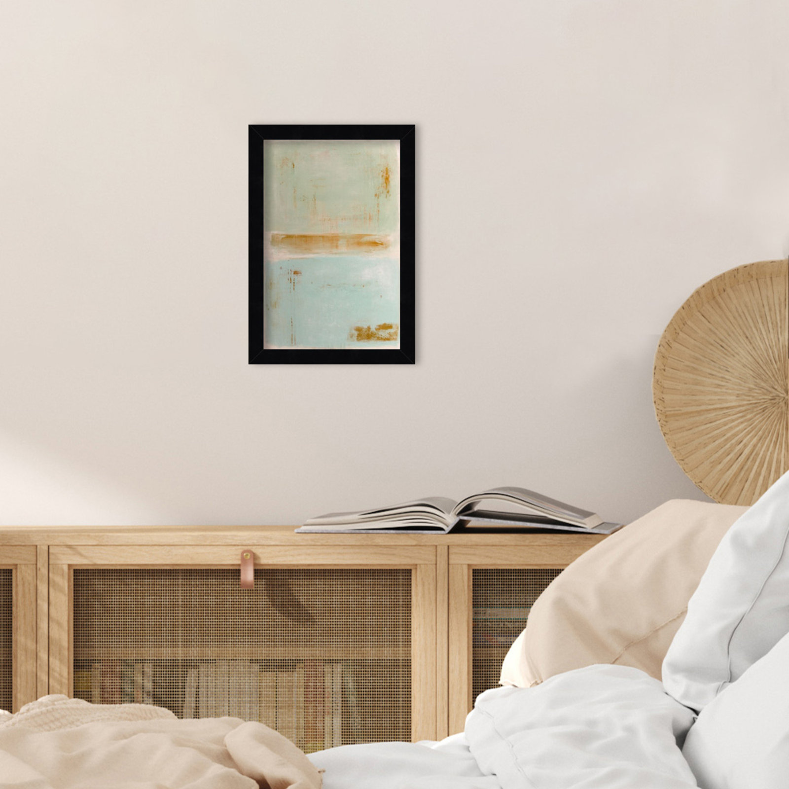 Soft Sided by Mauro Wood Framed Wall Art Print, 13" H x 9" W, Black