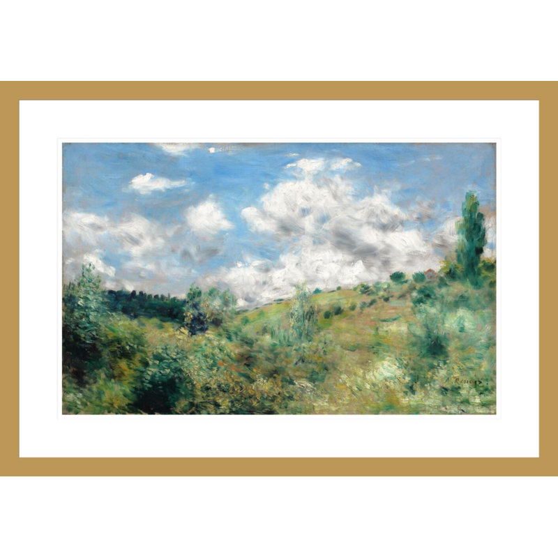 «The Gust of Wind» par Pierre-Auguste Renoir, impression giclée sur cadre, H 20,9 po x l 29,5 po