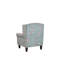 Kristin Upholstered Wingback Chair with Footstool