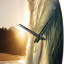 Horloge murale Sunshine Through The Breaking Waves III-93382846