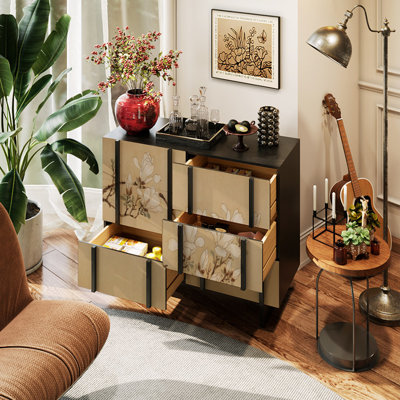 New Chinese Retro Style Sideboard