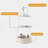 14.57"L Cream Sintered Stone Side Table
