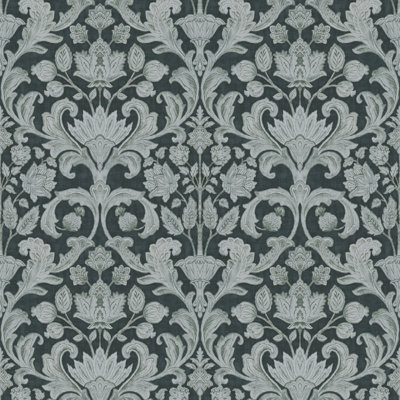 Elegance Collection Damask Sheen Finish Wallpaper Roll