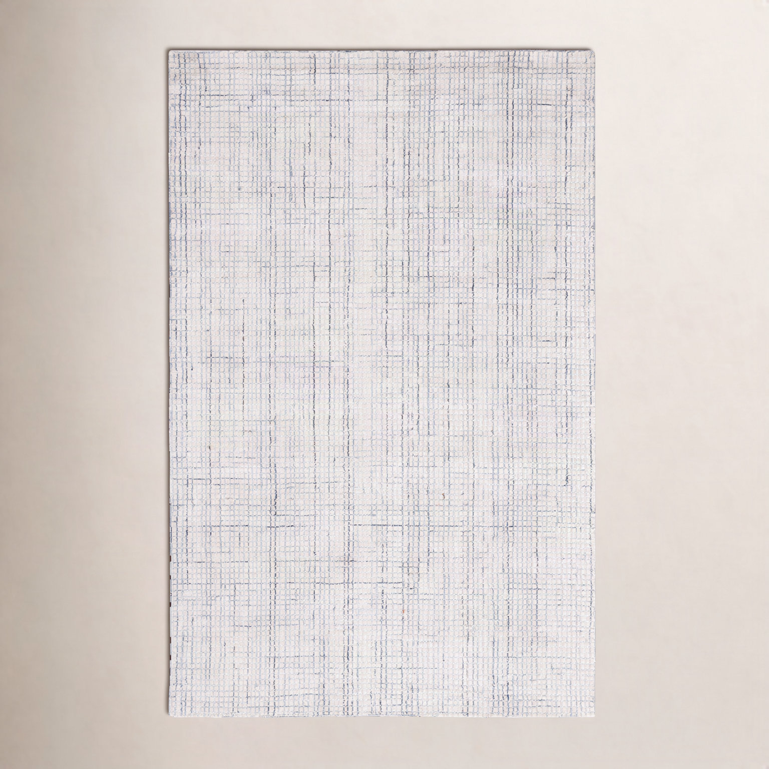Rowe Ivory Grey Hand-Tufted Abstract Rug, Rectangle 10' x 14'