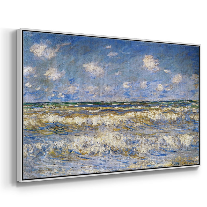 Rough Sea, 1881 sur toile, H 25 po x l 17 po x P 2 po, Toile encadrée flottée blanche