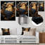 Art mural en métal Baroque Rooster Collage-101153615