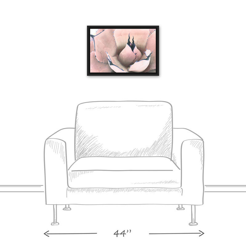 «Pink Succulent», reproduction sur toile, L 19,75 po x H 13,75 po