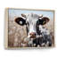 Vache fleur pâturée, reproduction d'art sur toile-1060200426-1060200407