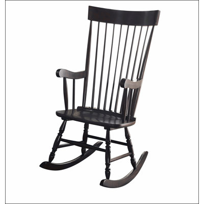 Black Spindle Back Rocking Chair