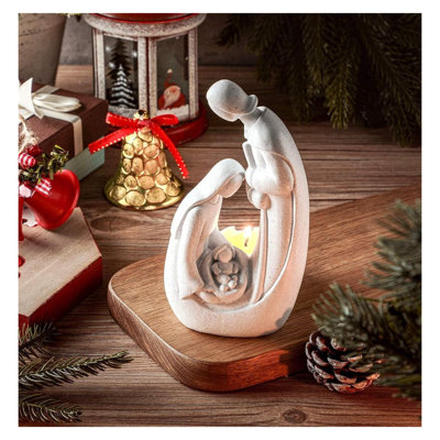 Figurine de Noël porte-bougie de Noël