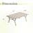 Rectangular Outdoor Patio Dining Table-848571691