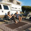 Tapis d'extérieur imperméable pour patio, tapis de paille en plastique réversible, tapis de camping pour l'extérieur, véhicule récréatif, cour arrière, terrasse, balcon, pique-nique, plage