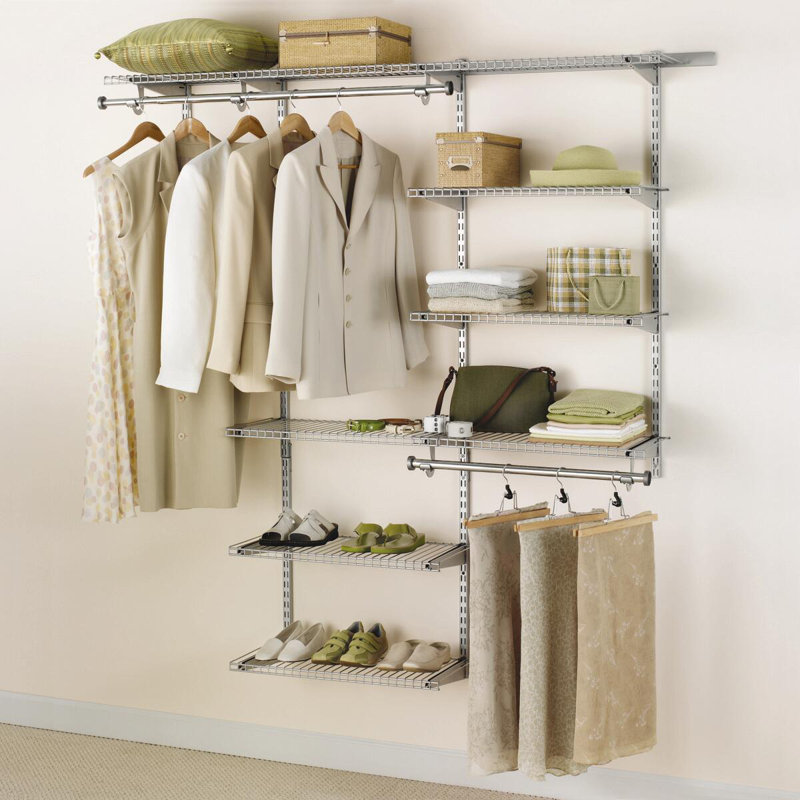Rubbermaid Configurations 3-6 foot Closet Kit, Titanium