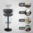 Swivel Upholstered Faux Leather Adjustable Height Counter Stool-52999558