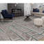 Abstract Area Rug in Brown