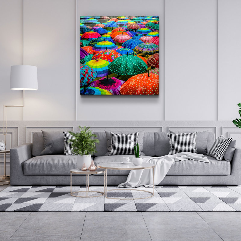 Stunning Decorative Tempered Glass Painting, 19.7 x 19.7 Inches | 100% Tempered Glass, Thickness: 0.16 Inches | UV Printing for Vibrant Colors | Perfect for Home Décor, Living Room or Office Wall Art