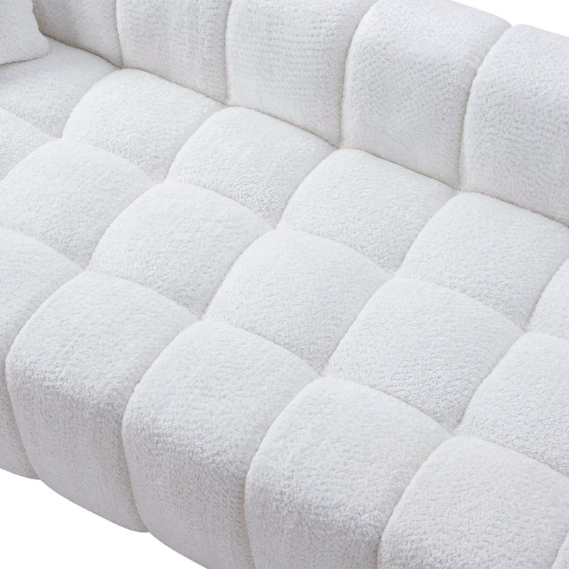 Nuage comprimé Reiby avec deux coussins, White