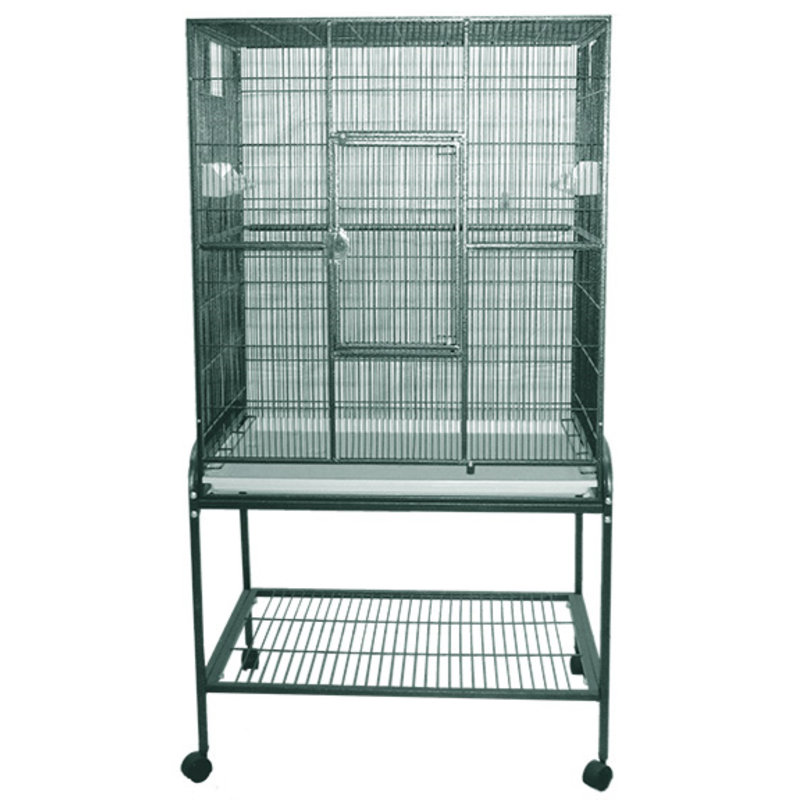 Cage de vol et support vert, Vert