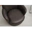 Fauteuil demi-tonneau pivotant en similicuir