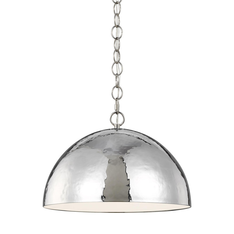 1 - Light Dome Pendant, Aged Iron