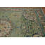 Tapis vert floral traditionnel 7 x 9