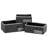 3 Piece Stuff Storage Cardboard and Felt Basket Set